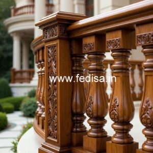 Decorative Brass Wood Stair Fence Trends No-2640