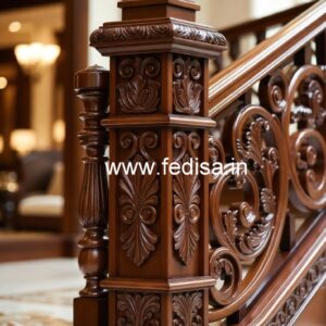 Elegant Brass Wood Balcony Decor Inspiration No-2650