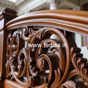 Luxury Brass Wood Handrails for Stylish Interiors No-2653
