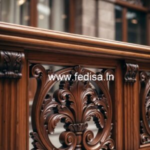 Elegant Brass Wood Fence with Golden Finish No-2656