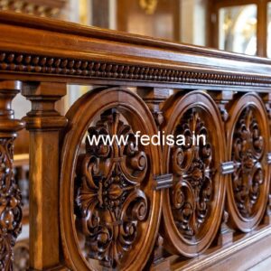 Premium Brass Wood Balcony Design Collection No-2657