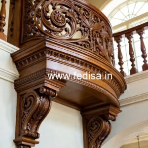 Elegant Brass Wood Handrails with Modern Touch No-2668