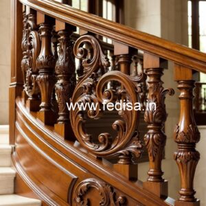 Premium Brass Wood Handrail Inspiration for Homes No-2675