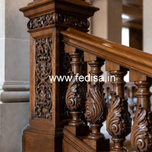 Modern Brass Wood Balcony Design Inspiration No-2678