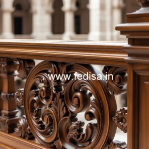 Elegant Brass Wood Railings with Rich Look No-2680