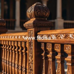 Luxury Brass Wood Handrails for Dream Homes No-2683
