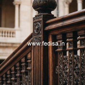 Premium Brass Wood Railings for Interior Design No-2687