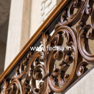 Stylish Brass and Wood Railing Ideas No-2703