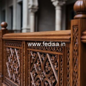 Stylish Brass Wood Railings for Villas No-2724
