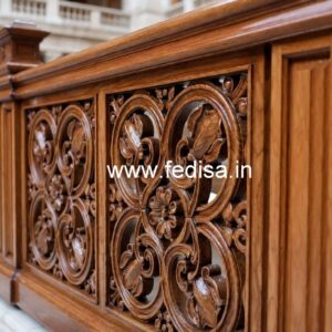 Brass Wood Railing for Luxury Interiors No-2727