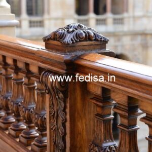 Decorative Brass Wood Railings for Home No-2736