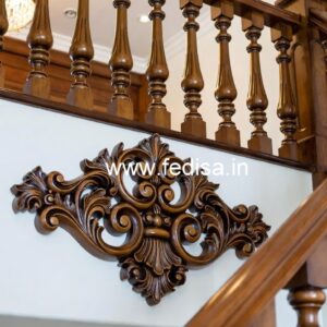 Brass Wood Fence Design for Balcony No-2742