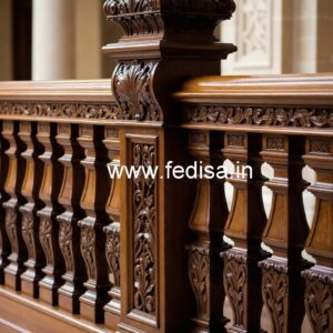 Elegant Brass Wood Fence for Villas No-2752