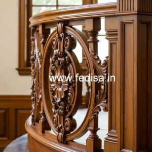 Brass Wood Railings with Artistic Design No-2753