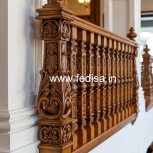 Stylish Brass Wood Balcony Decor Ideas No-2754