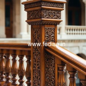 Decorative Brass Wood Balcony Fence No-2757