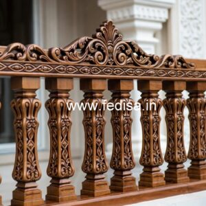 Luxury Brass Wood Railings for Interior No-2763