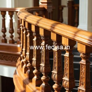 Modern Brass Wood Railings for Villas No-2773