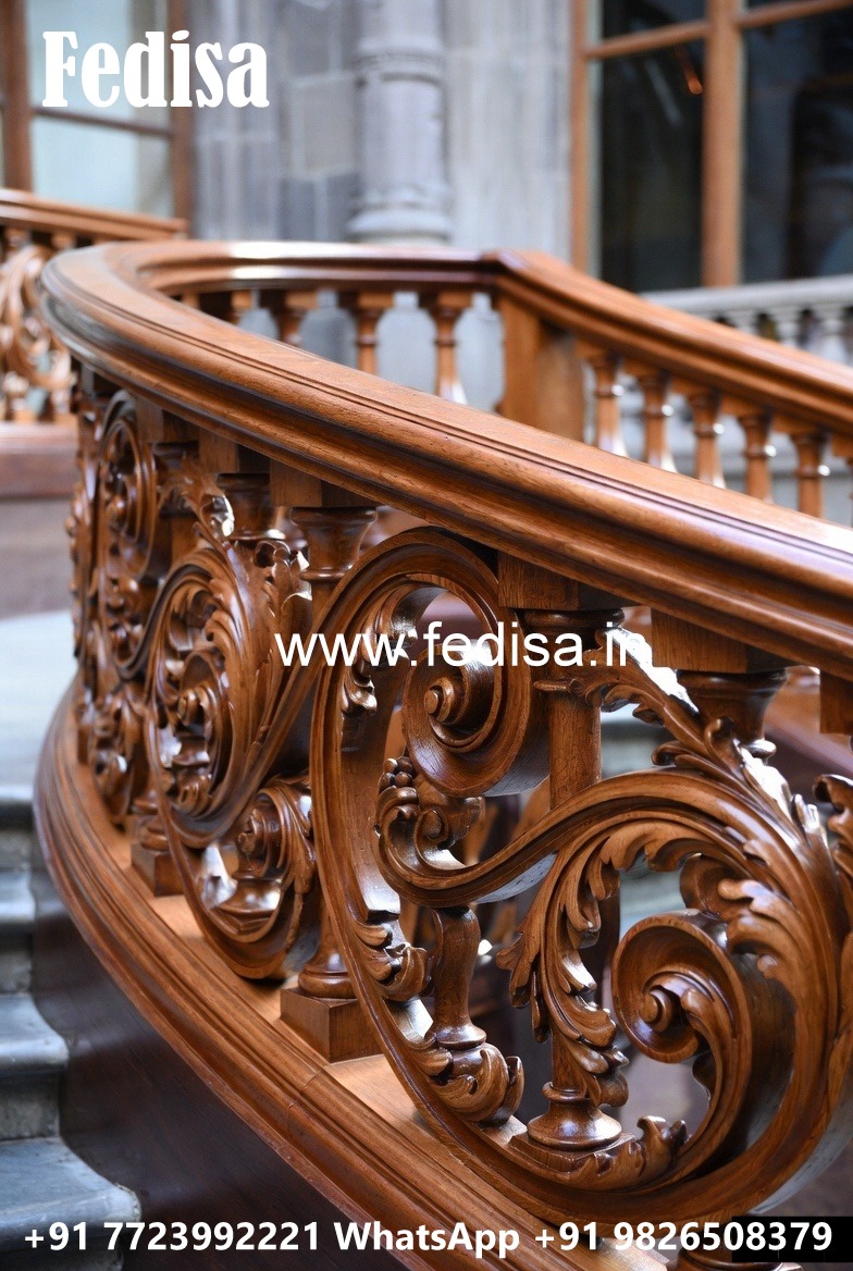 Decorative Brass Wood Balcony Handrails No-2789