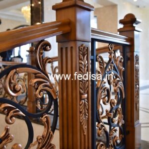 Brass Wood Railing for Modern Interior Decor No-2791