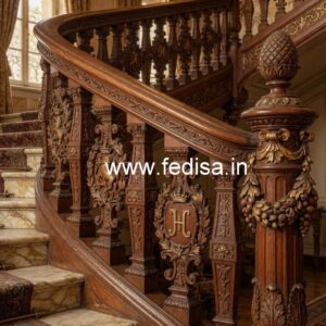 Modern Brass Wood Fence with Contemporary Style No-2808