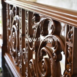 Decorative Brass Wood Balcony Fence Trends No-2813