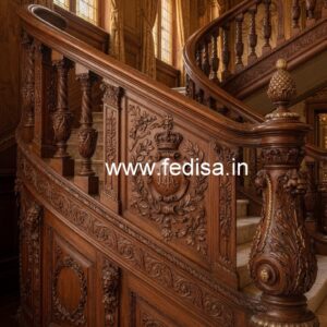 Elegant Brass Wood Fence Design Collection No-2822