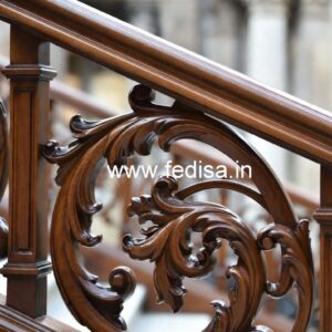 Decorative Brass Wood Railings with Golden Finish No-2831