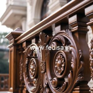 Brass Wood Stair Railings with Premium Finish No-2844