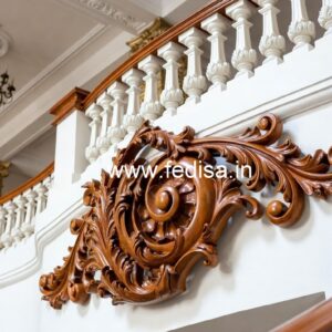 Decorative Brass Wood Staircase Inspiration No-2849