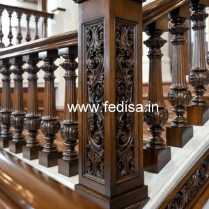 Luxury Brass Wood Balcony Decor Ideas No-2856