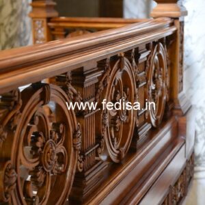 Decorative Brass Wood Fence Collection for Villas No-2867