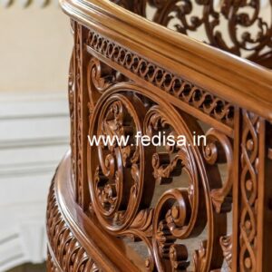 Premium Brass Wood Fence Design for Villas No-2915