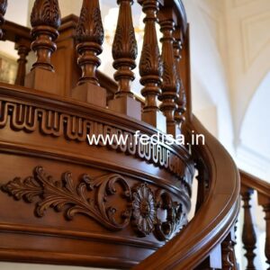 Modern Brass Wood Staircase Fence Inspiration No-2918