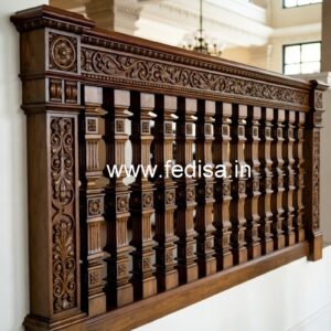 Elegant Brass Wood Balcony Fence Inspiration No-2938