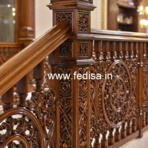Elegant Brass Wood Balcony Decor Inspiration No-2950