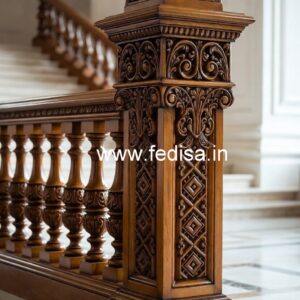Premium Brass Wood Railings with Elegant Finish No-2951