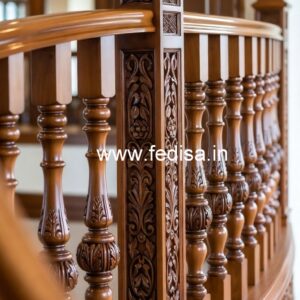 Decorative Brass Wood Staircase Side Rails No-2952