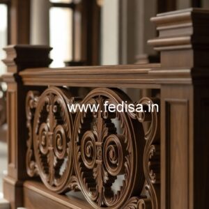 Luxury Brass Wood Handrails for Stylish Interiors No-2953