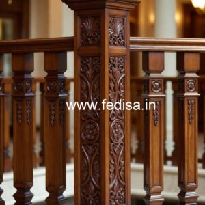 Elegant Brass Wood Fence with Golden Finish No-2956