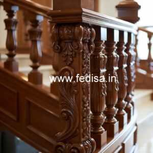 Premium Brass Wood Balcony Design Collection No-2957