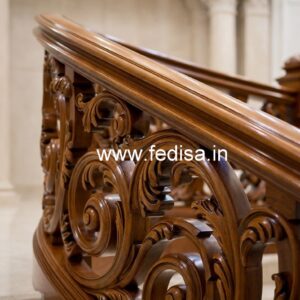 Decorative Brass Wood Railings for Modern Staircase No-2964