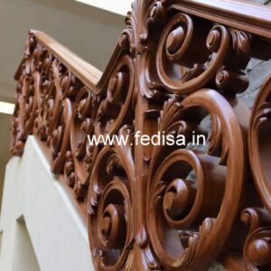 Luxury Brass Wood Balcony Collection with Glass No-2971