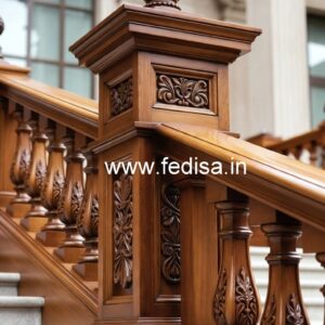 Elegant Brass Wood Railings with Rich Look No-2980