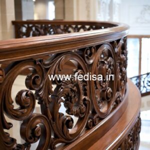 Premium Brass Wood Railings for Interior Design No-2987
