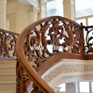 Elegant Brass Wood Balcony Collection for Modern Homes No-2992