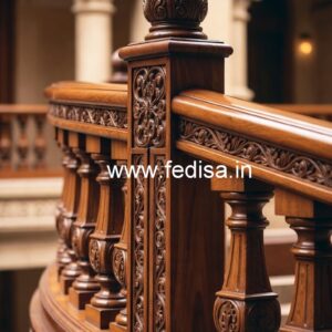 Stylish Brass Wood Balcony Decor Ideas No-3054