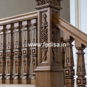 Luxury Brass Wood Staircase Fence No-3055