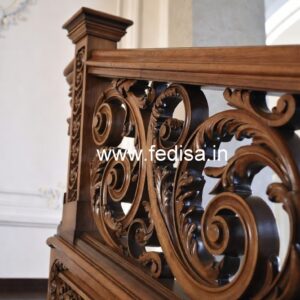 Brass Wood Balcony Handrail Inspiration No-3064