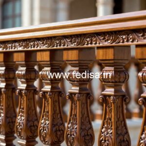 Brass Wood Staircase Banister Collection No-3072